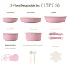 Pink 17-piece set