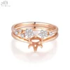 18K Solid Rose Gold