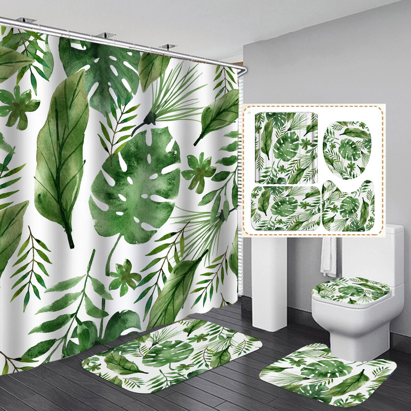 New Arrival Waterproof African American Women Shower Curtains for Bathroom