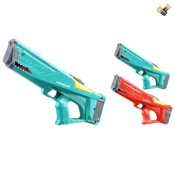 Горячая Распродажа, большие летние игрушки, Мощный водяной пистолет с большой дальностью действия для взрослых, электрический водяной пистолет для акулы, игрушка