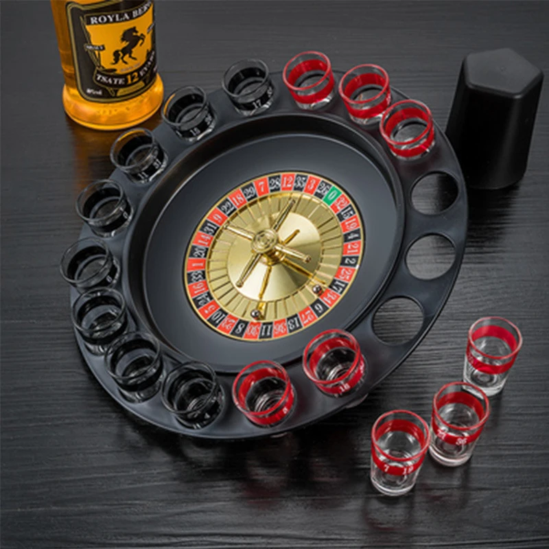 Hot Sale Party Electric Happy Drinking Turntable KTV Drinking Game  Turntable Bar Funny Game Turntable Start With 2pcs AA Battery(the battery  is not included)