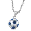 Steel blue single pendant (without chain)
