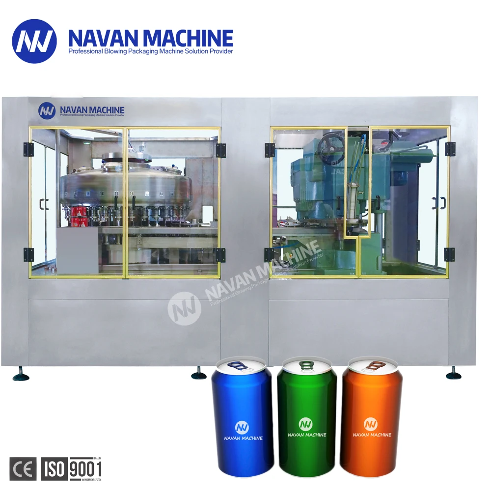 China Maker's Flexible CSD Filling Machine Energy Drink Can Filling Line for Food & Beverage for Plastic Bottle Packaging