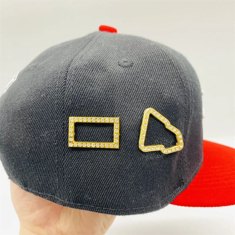 Оптовая продажа на заказ Лидер продаж булавки для шляпы рамы со стразами оцинкованные