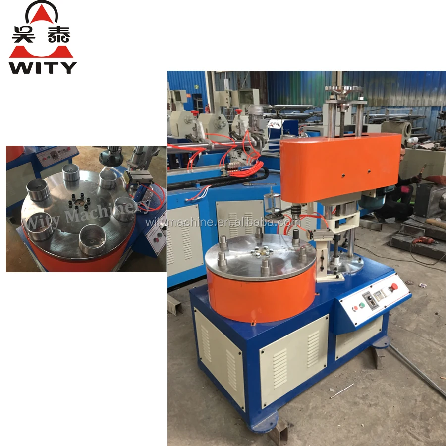 Multi Stations Ending Curling Paper Tube Edge Curling Machine Paper Core Bottom Curling Machine