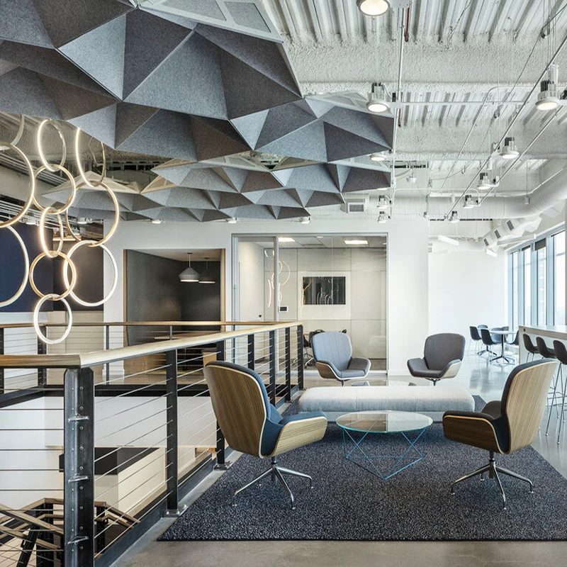 Customized Decorative Fiberglass Acoustic Clouds for Ceilings