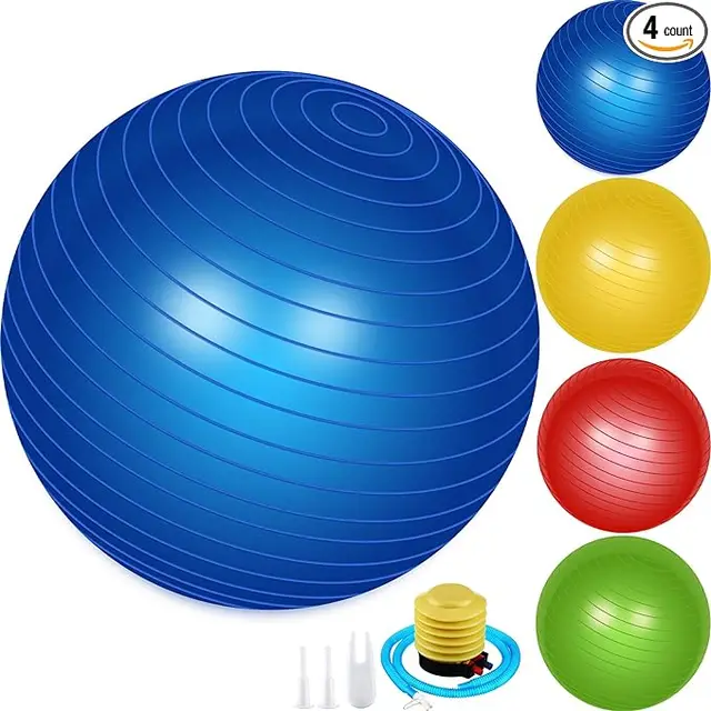 Haytens New Anti-Burst Yoga Ball - Perfect for Home Gym and Exercise