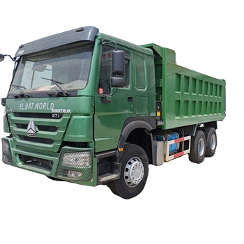 Green Howo Brand Used 10-Wheel 6x4 Heavy Duty Dump Truck 40ton Weichai Engine Diesel Fuel Manual Transmission Left-Handed