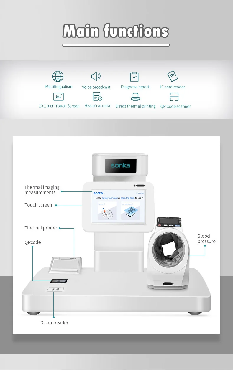 Best Self Service Hospital Medical Checkup Machine Blood Pressure Measurement Machine factory