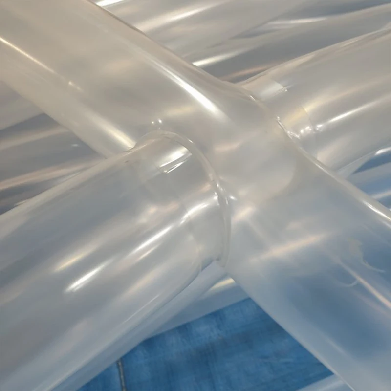 Transparent TPU PVC Inflatable Lay Flat Hose Air Bladder with Cutting Service Customizable Size for Gas Oil Water Applications