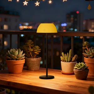 Solar Chargeable Table Light Solar Lamps Outdoor Type C Charging IP54 Waterproof Solar Garden Lamp