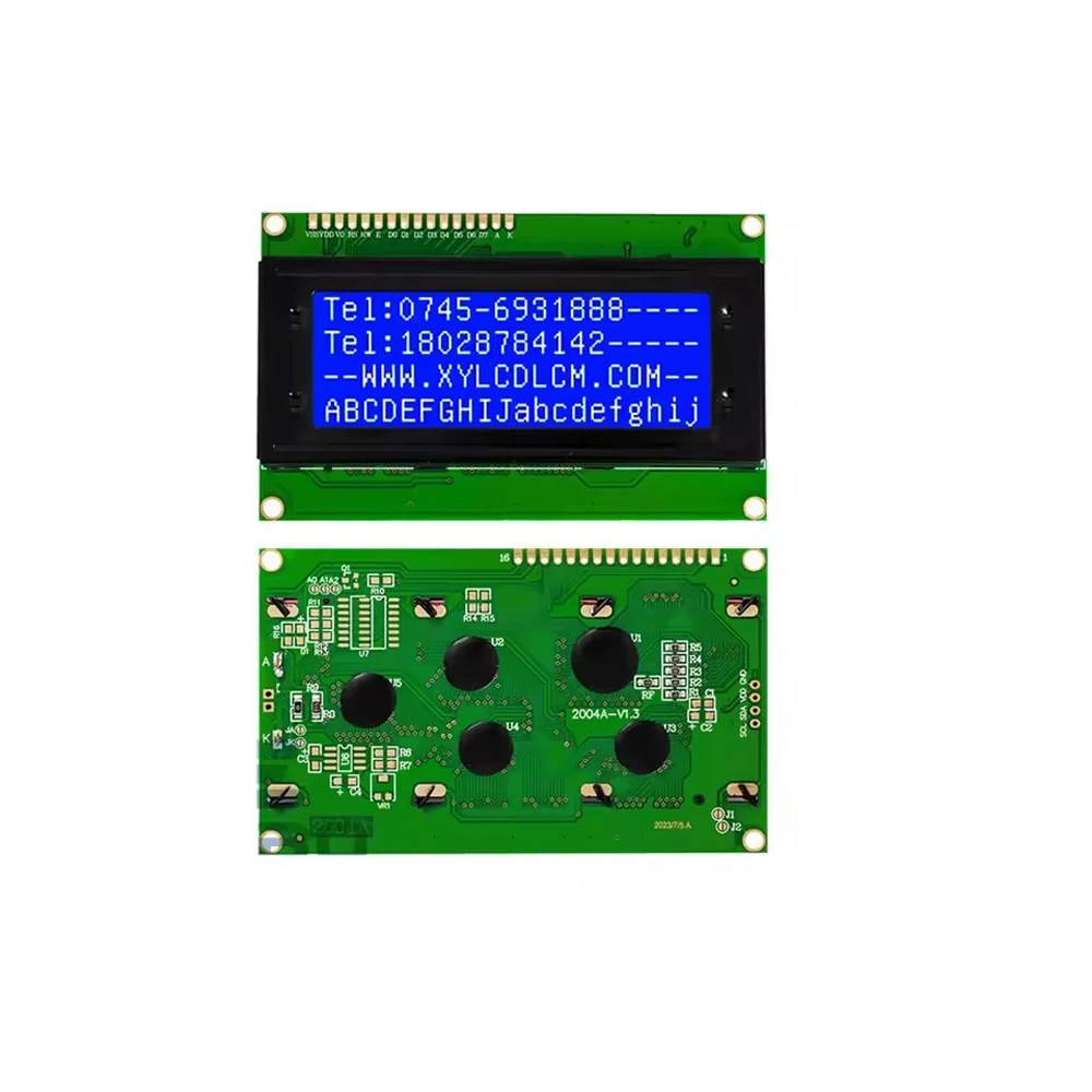 20X4 LCD Display Monitor - 3.3V/5V Blue Backlight Module
