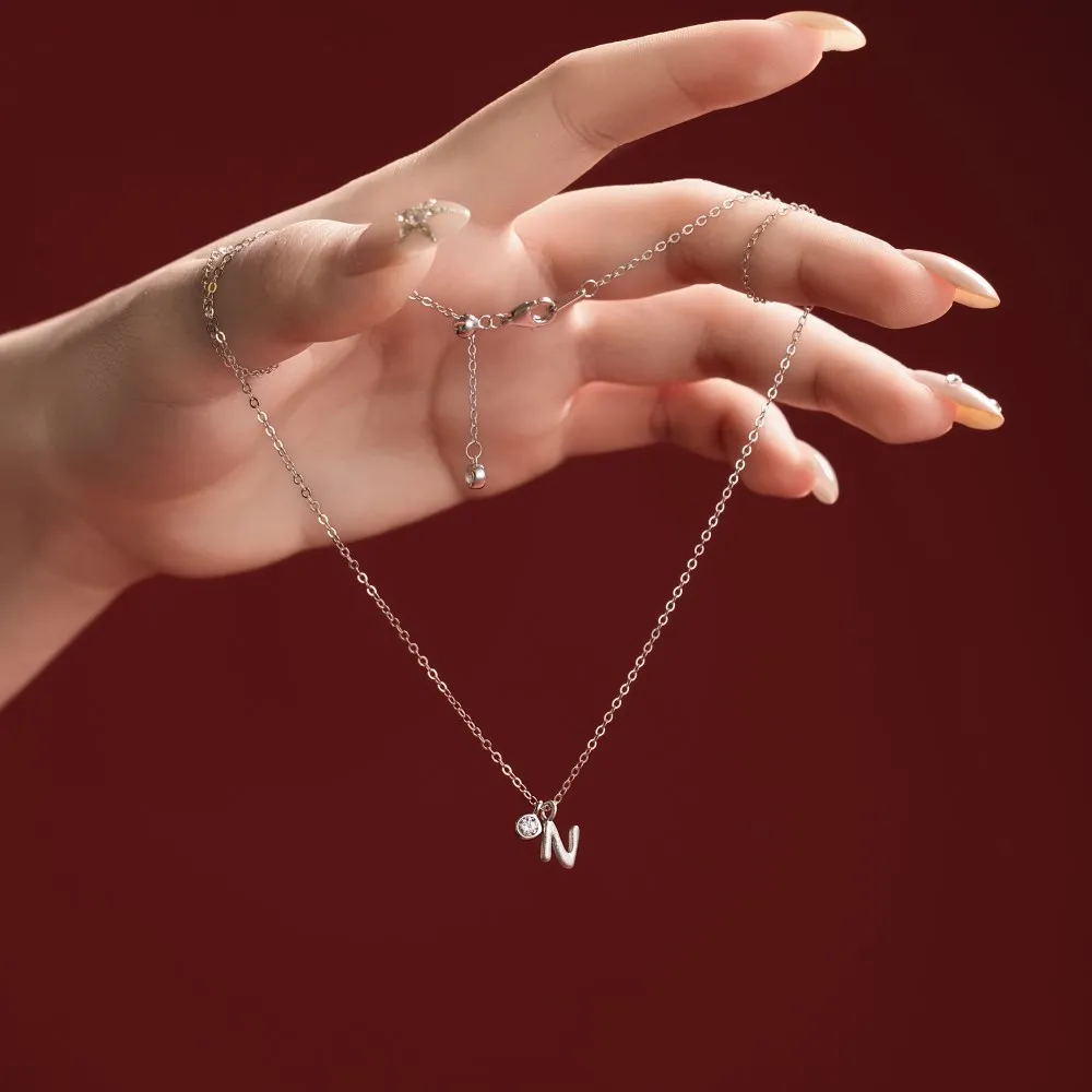 KAKODIY Fashion Hypoallergenic Non-tarnishing 925 Sterling Silver Chain 5A Zirconia Heart Shape Love Bow Pendant Necklace detail 1