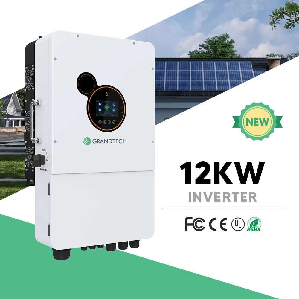 Schnelle Lieferung: SRNE SEI-Serie 48-V-Solar-Hybrid-Wechselrichter mit 6 kW, 8 kW, 10 kW und 12 kW, nach UL1741 zertifiziert, IP65-geschützt für den Außenbereich und die Installation im Wohnbereich