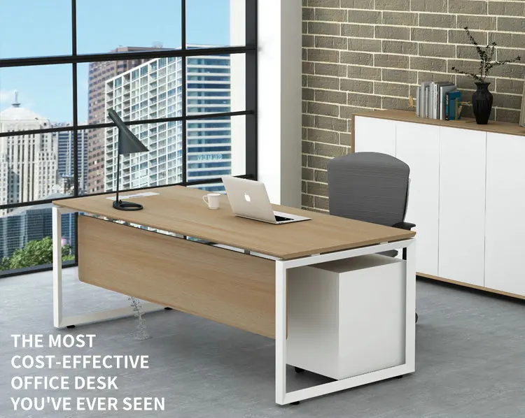 Stylish Computer Table Single Office Workstation Metal Small Office ...