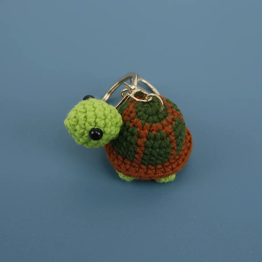 TOYMIS Positive Schildkröte Mit Cowboyhut – Gehäkelt, 13 Cm, Mit Motivationskarte, Für Deko & Geschenk