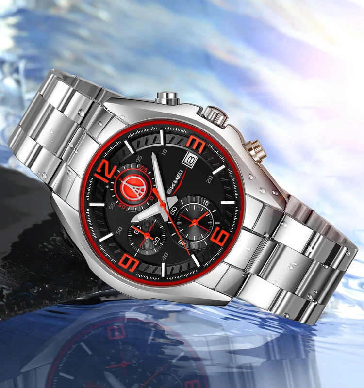Skmei 9346 Men's Multifunctional Quartz Watch description image 2