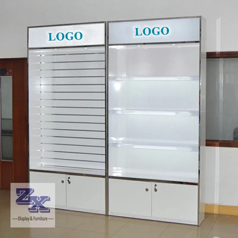 Customized Slat Wall Display Stand For Phone Retail Store,Slat Wall