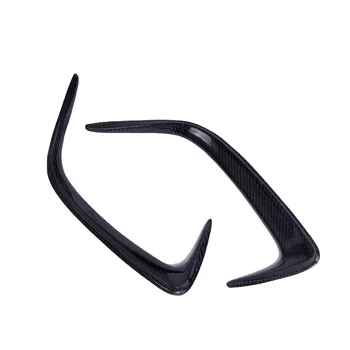 Benz Cla W117 Cla45 2013-2018 Rear Bumper Spoiler Air Vent Cover Carbon Fiber Look 2pcs Forge Carbon Fiber Exterior Accessories