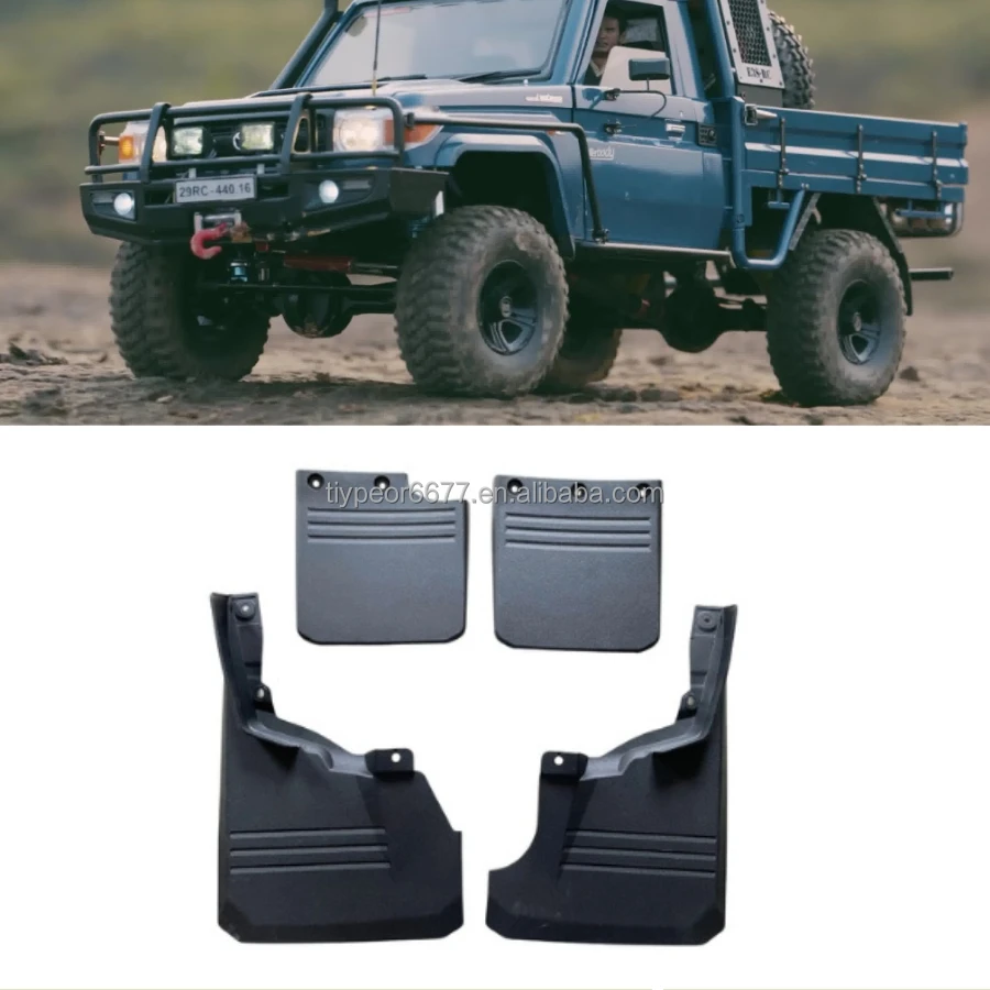 product tiypeor mudflaps splash guards for toyota land cruiser  fj70 lc70 fj75 fj79 2007   truck pickup car fenders mud guard auto flaps-3