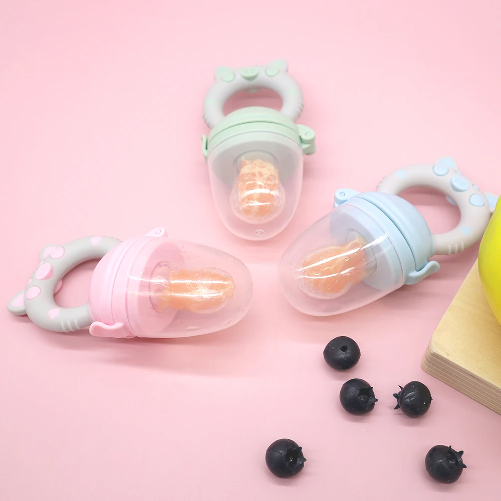 Food Grade Soft Infant Silicone Fun Pacifier Soother Feeder Baby Milk