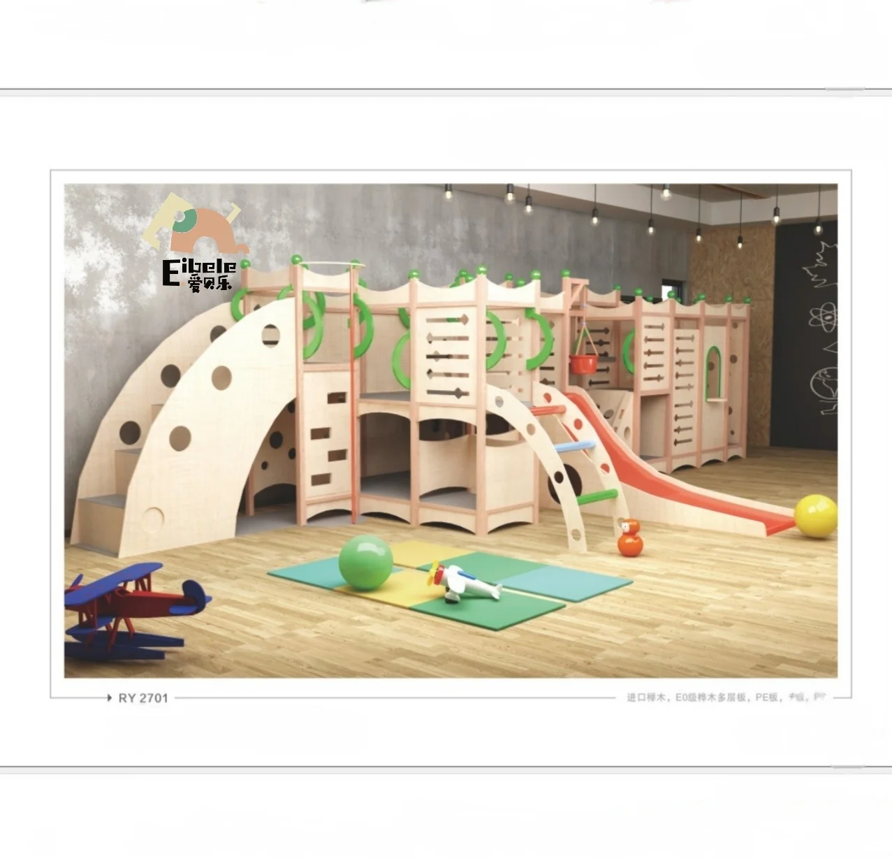 Indoor Wooden Playhouse Perfect for Kindergarten Daycare