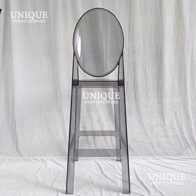 Свадебный садовый Прозрачный поликарбонатный пластиковый барный стул из поликарбоната кресло-призрак мебель для ресторана и столовой