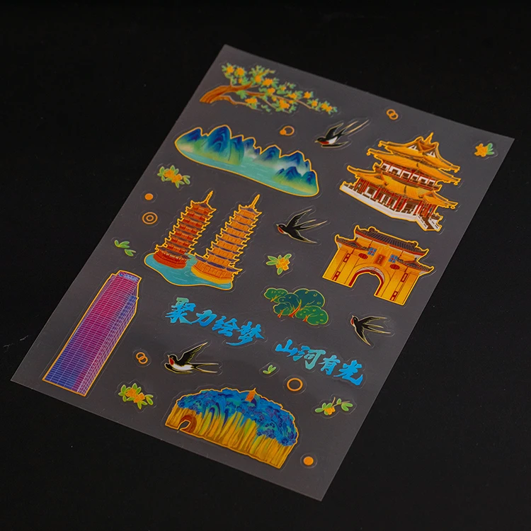 product custom stickers waterproof transparent vinyl sticker sheet label printing manufacturer design clear logo label sticker-5