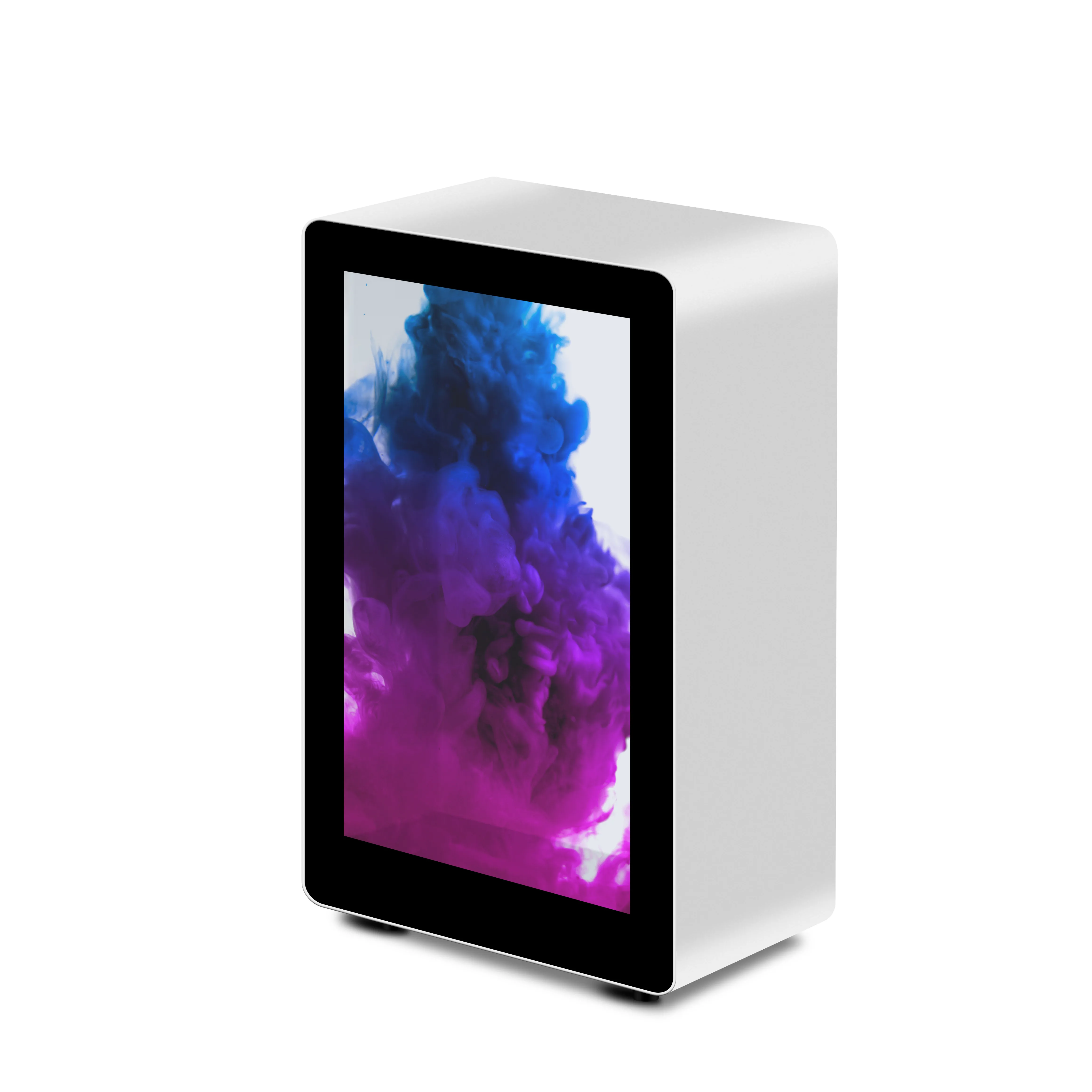 13.3 Inch Transparent Iron & Metal LCD 3D Display Stand Touch Screen Cabinet for Shopping Mall Exhibitions