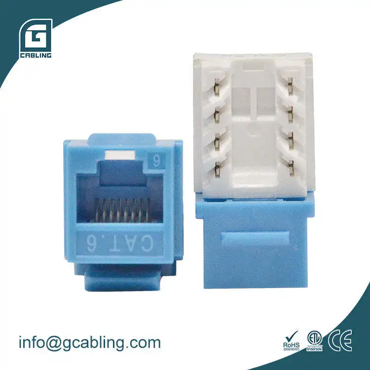 Gcabling Rj45 8p8c Keystone Jacks Utp Modular Outlet Connector Cat6 Cat6a Cat5e Module Jack Rj45 