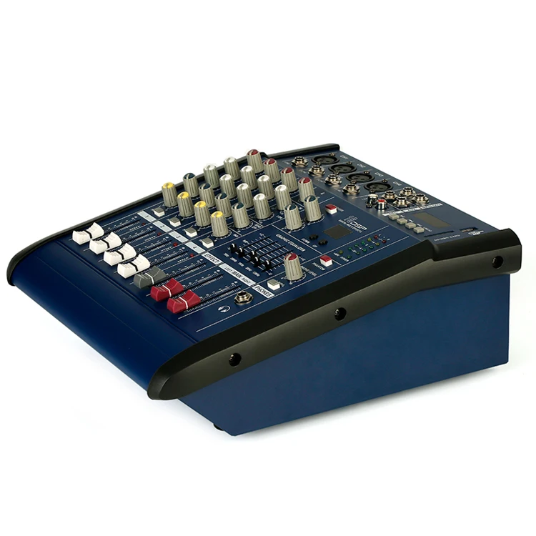 8 Channel Sound Digital Audio Mixer PMX802D with 250W Power