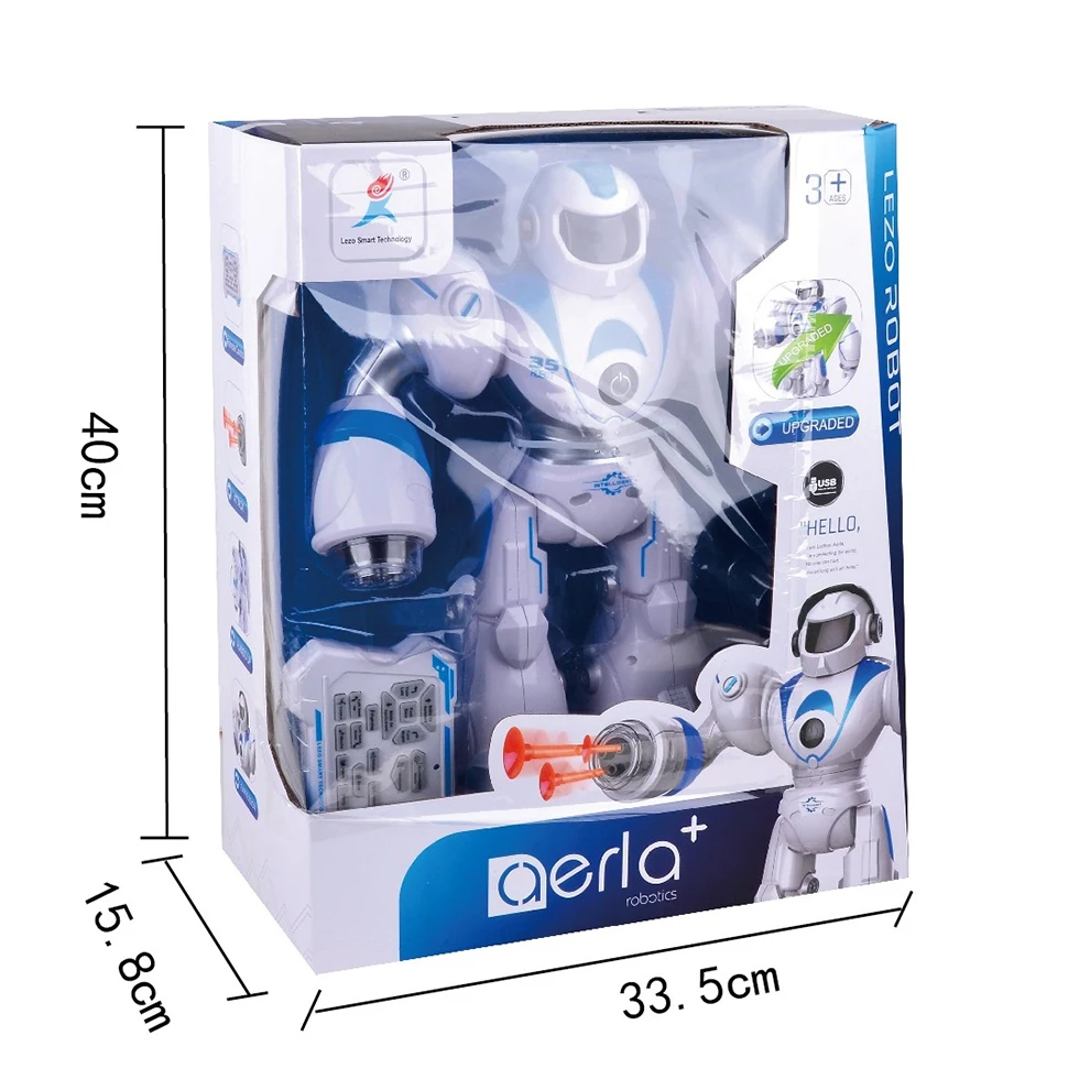 Robot Toy Programmable for Kids Smart Arras Police Robot With Dancing