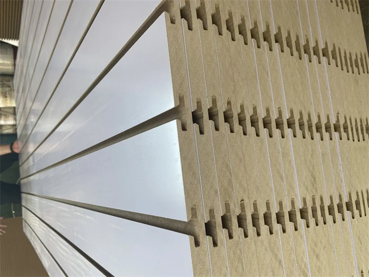 Melamine Laminated Slatwall/colored Slotted Mdf/cheap Price Slatwall