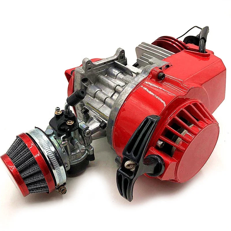 49CC High Performance Engine 2 Stroke Aluminum Pull Start for Mini Pocket Bike Go Kart Dirt Bike Petrol Scooter Motor