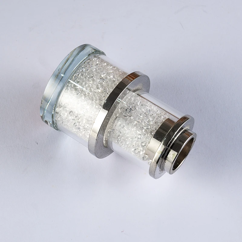 product high end simple candle holder with broken diamonds included furniture decoration for weddings christmas crystal candlestick-9