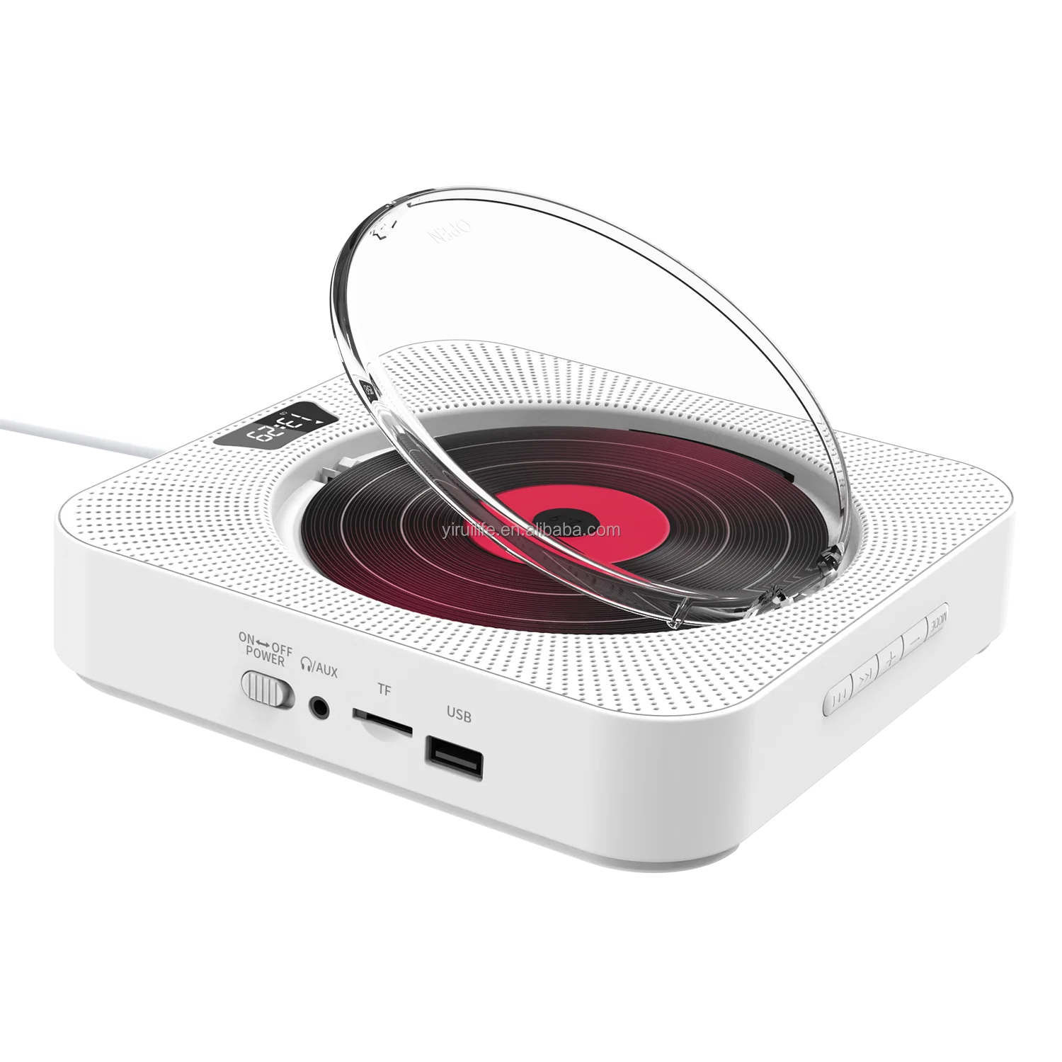 Portable Cd Player Portable With Bluetooth Hifi Sound Speaker Cd Music