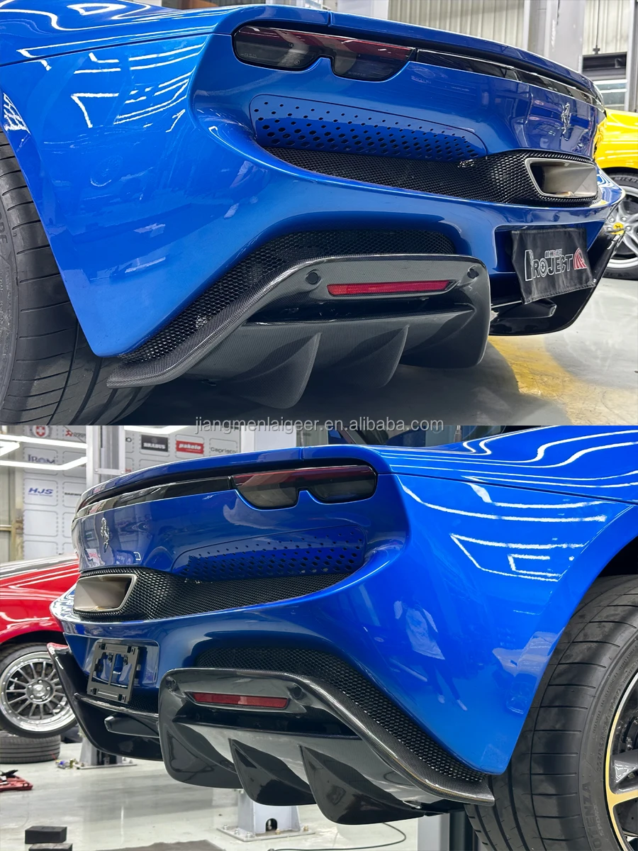 Carbon Fiber Modified OEM Rear Bumper Lip Spoiler Auto Parts Rear Lip ...