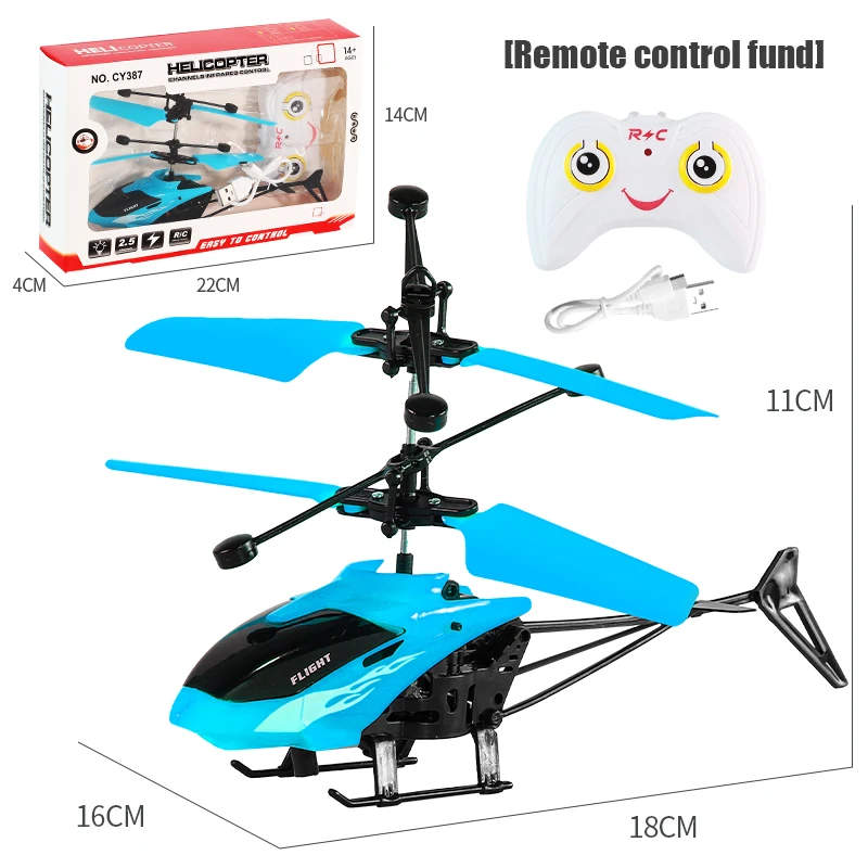 Remote Control Helicopter Usb Charging Lights Fallresistant Infrared