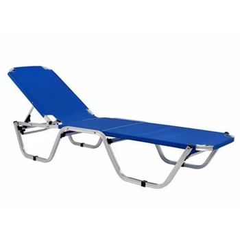 HomeCome Modern Design Aluminum Textilene Waterproof Outdoor Pool Chair Sun Lounger Beach Lounge Chair