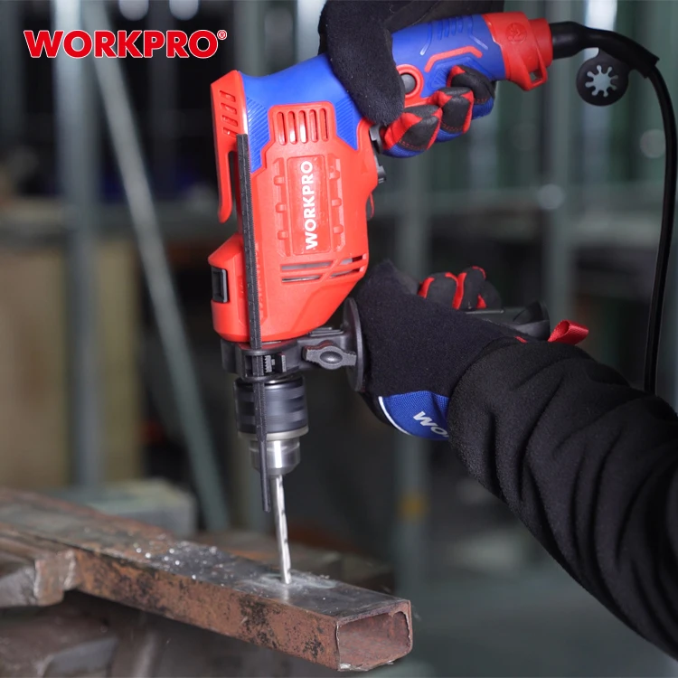 WORKPRO 13MM Professional Power Tools Hand Drill 710W 13mm Impact Electric Machines Power Drill