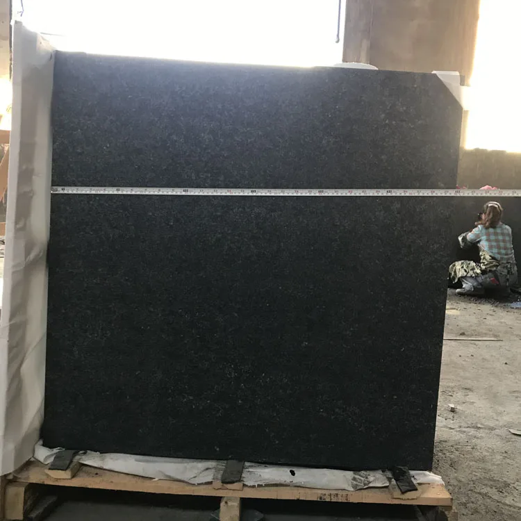 Exterior Black Basalt Stone Cladding Exterior Facade Flamed G684 Black Granite Stone Facade