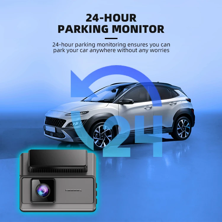 Wide Angle 130°+120° Dash Cam 1080p+720p 2 Channel Camera Car Black Box Dvr Front and Back for Southeast Asian Agency manufacture