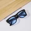 black frame blue lens