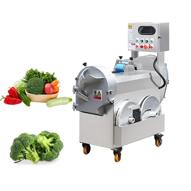 Large Capacity Vegetable Cutter Dicer Onion Potato Slicer Machine Dicing Automatic Cabbage Leafy Vegetable Cutting Machine