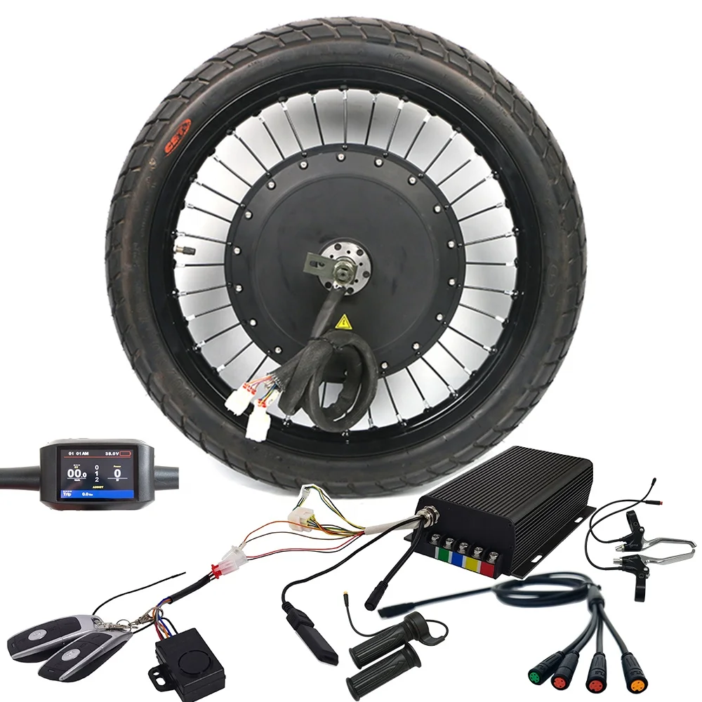 Waterproof 72v 5000w Fat Tire Conversion Kit Hub Motor Kit 5000w 26inch ...