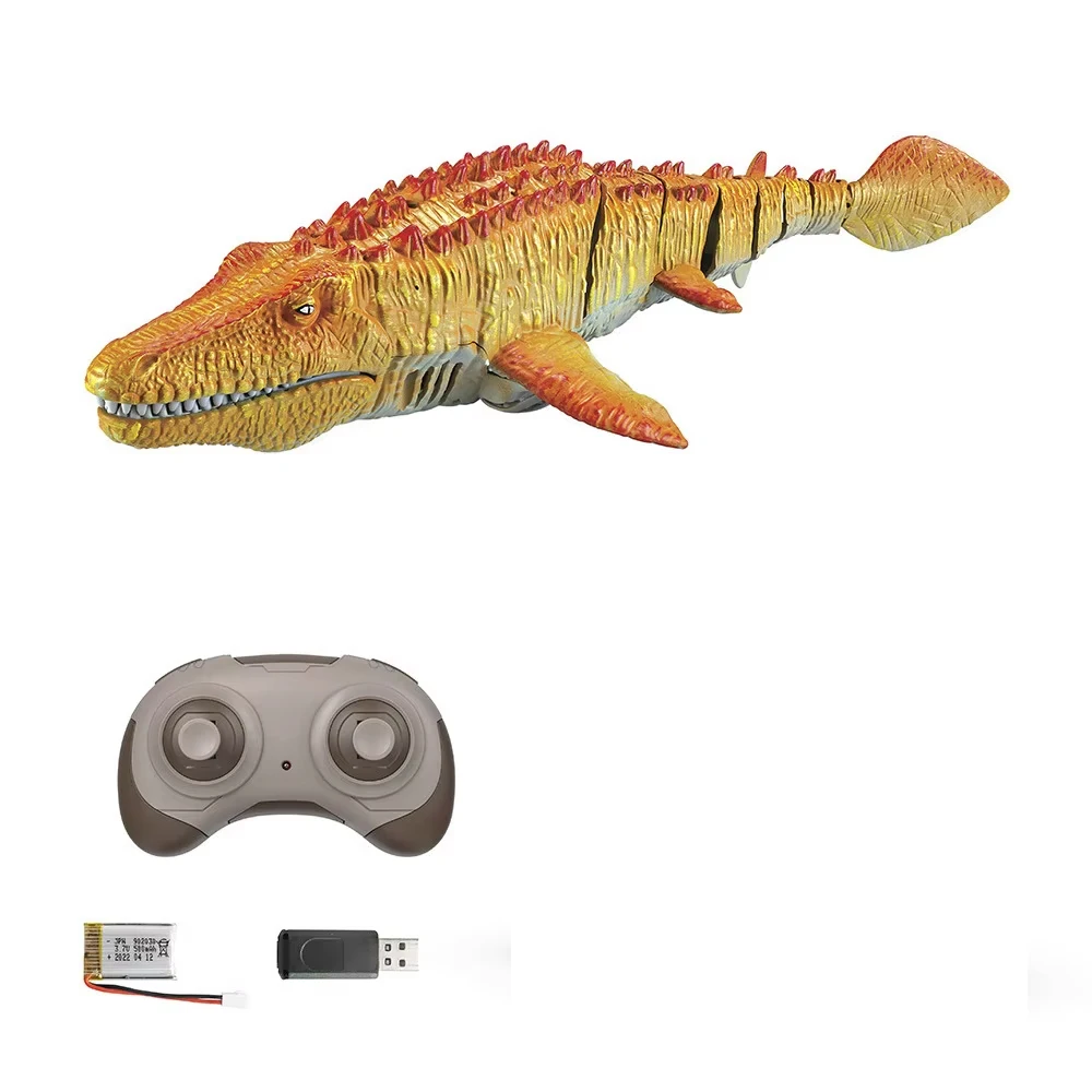 Simulation Dinosaur Mosasaur 2.4G Wireless Charging Remote Control Water Toys for Boys and Children