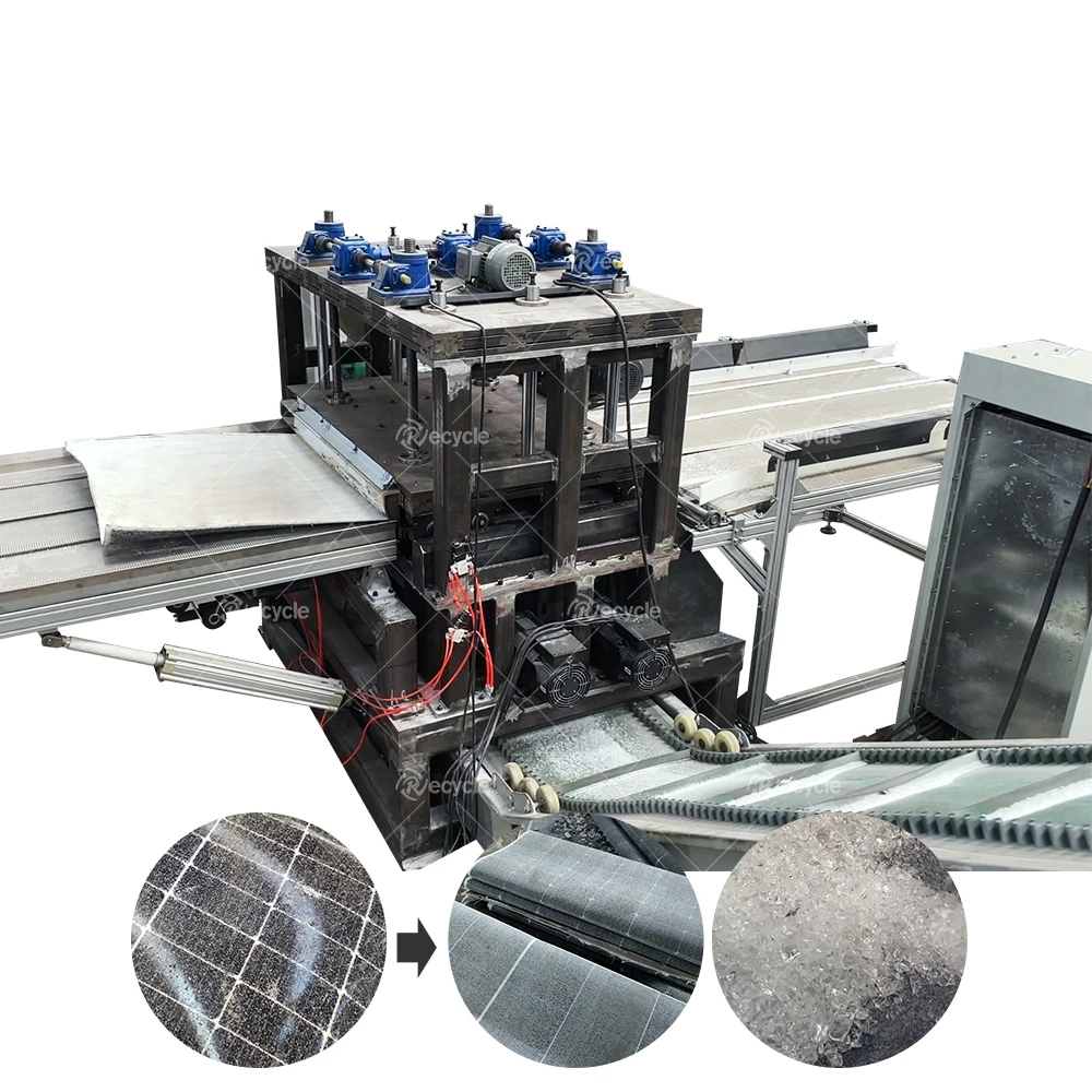 Solar Panel Frame Separate Machine PV Panel Recycling Equipment Solar Panel Deframing Machine