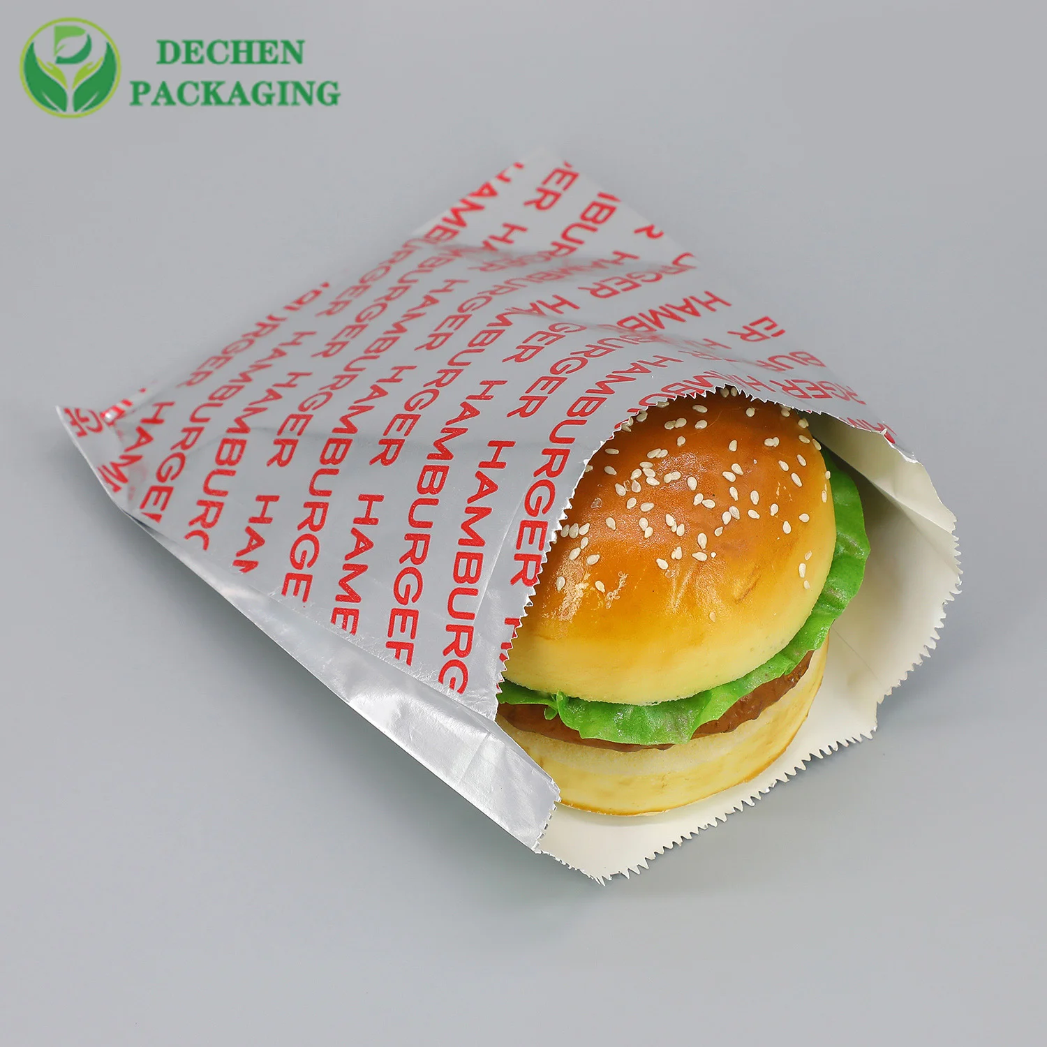 Sac de papier d'aluminium en gros abordable Sac de nourriture doublé de papier d'aluminium pour barbecue