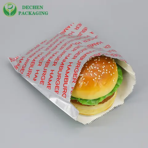 Sandwich Fried Food Paper Foil Snack Chips Bag