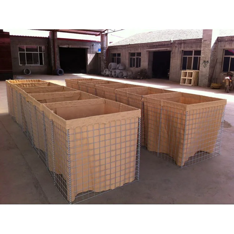 Galvanized Gabion Nets Factory Reasonable Structural Design Bastion Barrier